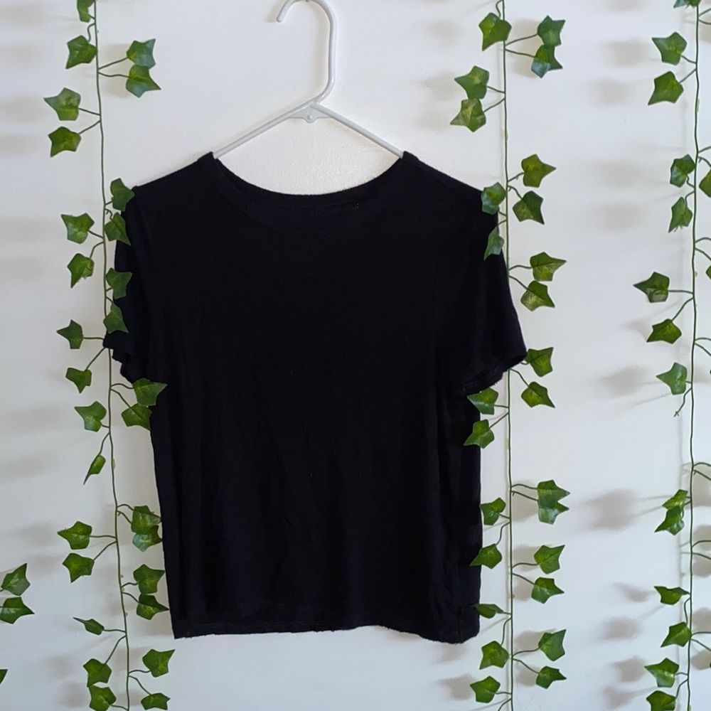 Ribbed tee shirt